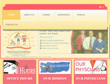 Tablet Screenshot of brentwoodpediatricsstl.com